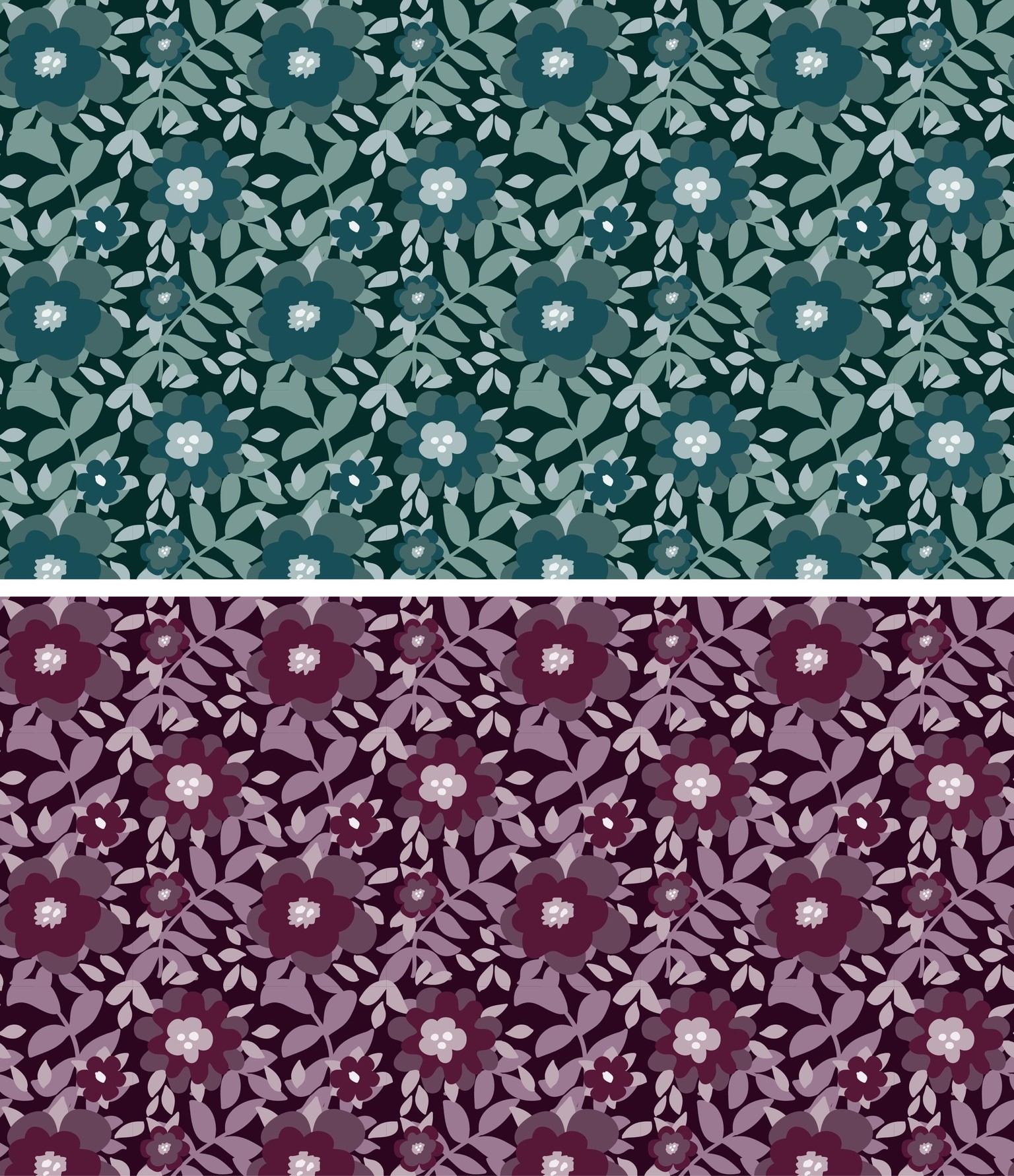 Marimekko style flowers - image 2 - student project