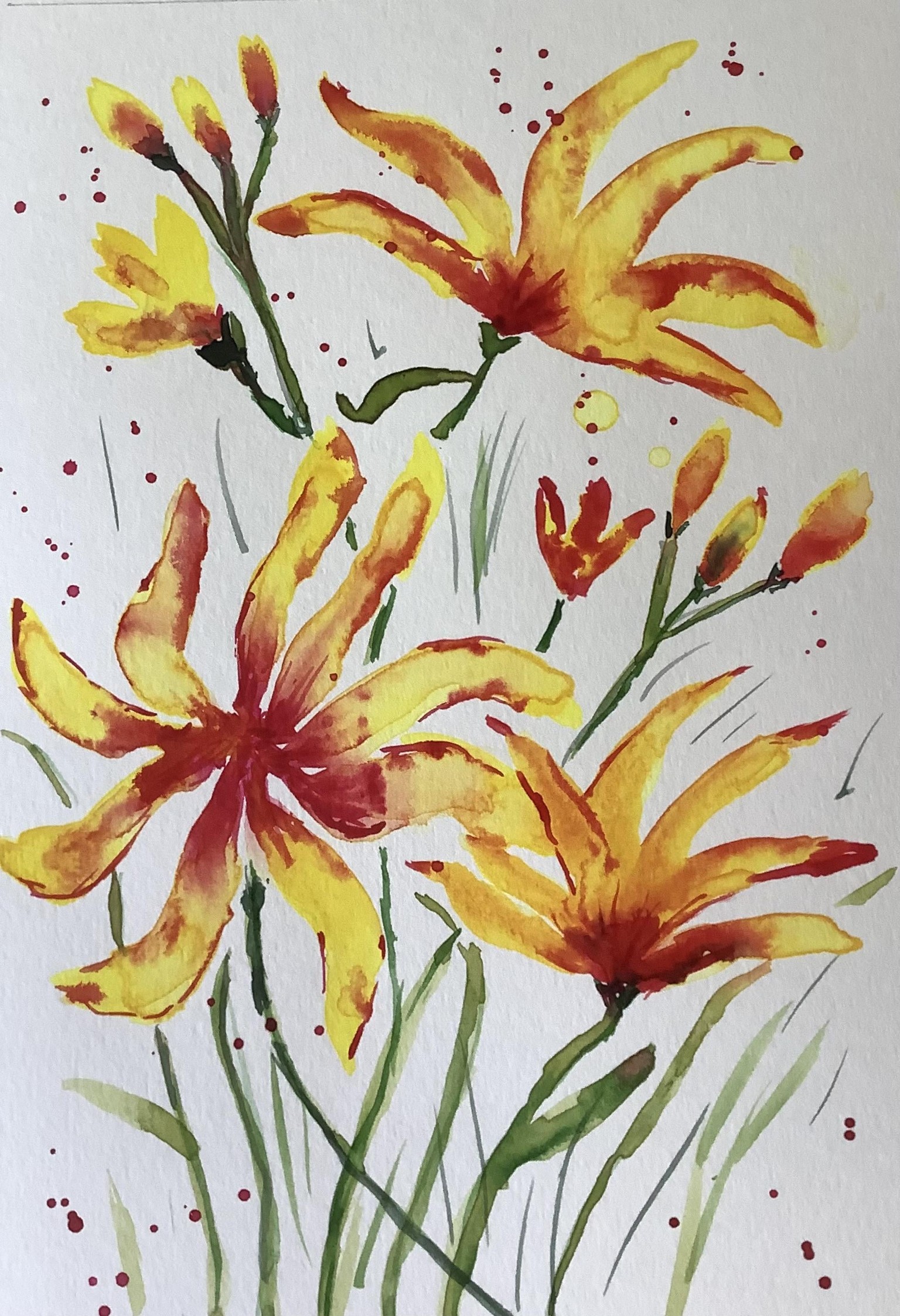 Floral watercolor challenge - image 7 - student project