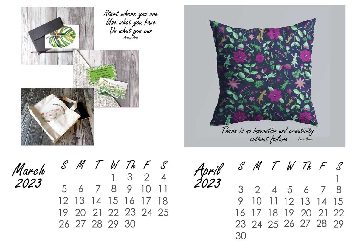 2023 inspiration calendar - image 2 - student project