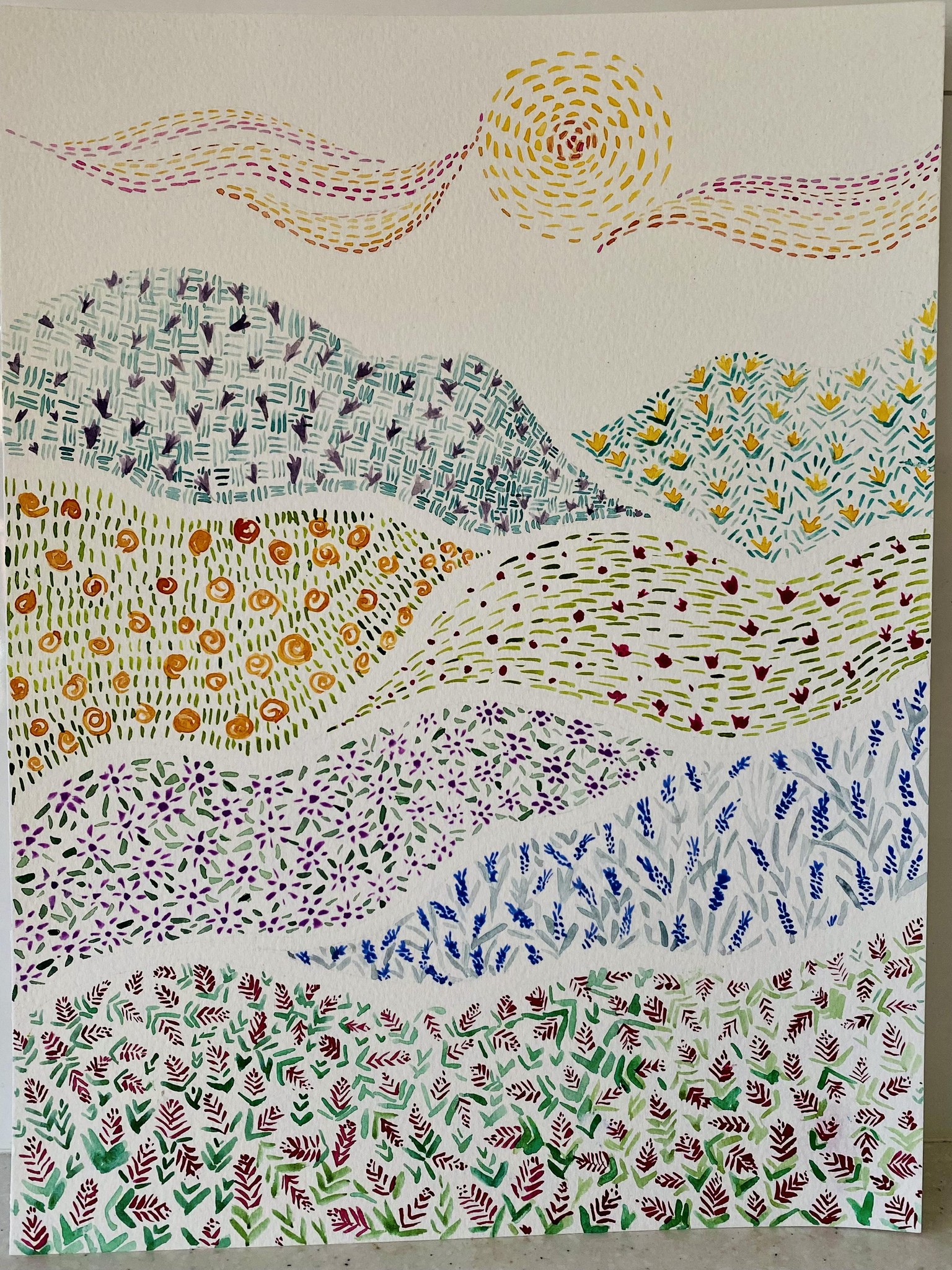 pattern landscapes and flower fields - image 1 - student project