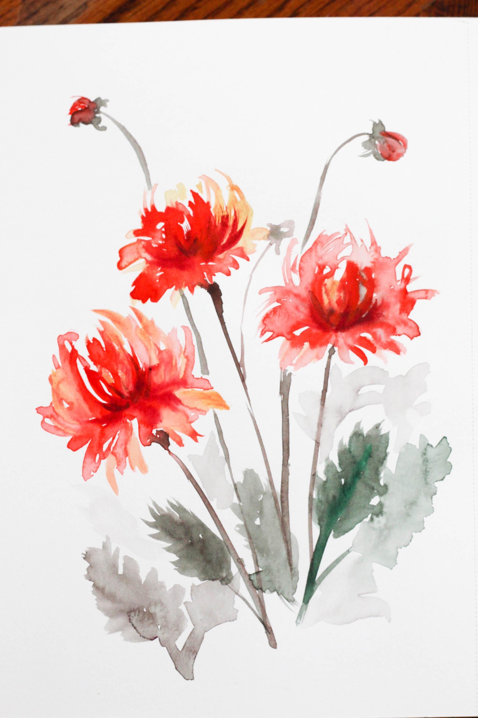 Loose Dahlias - image 1 - student project