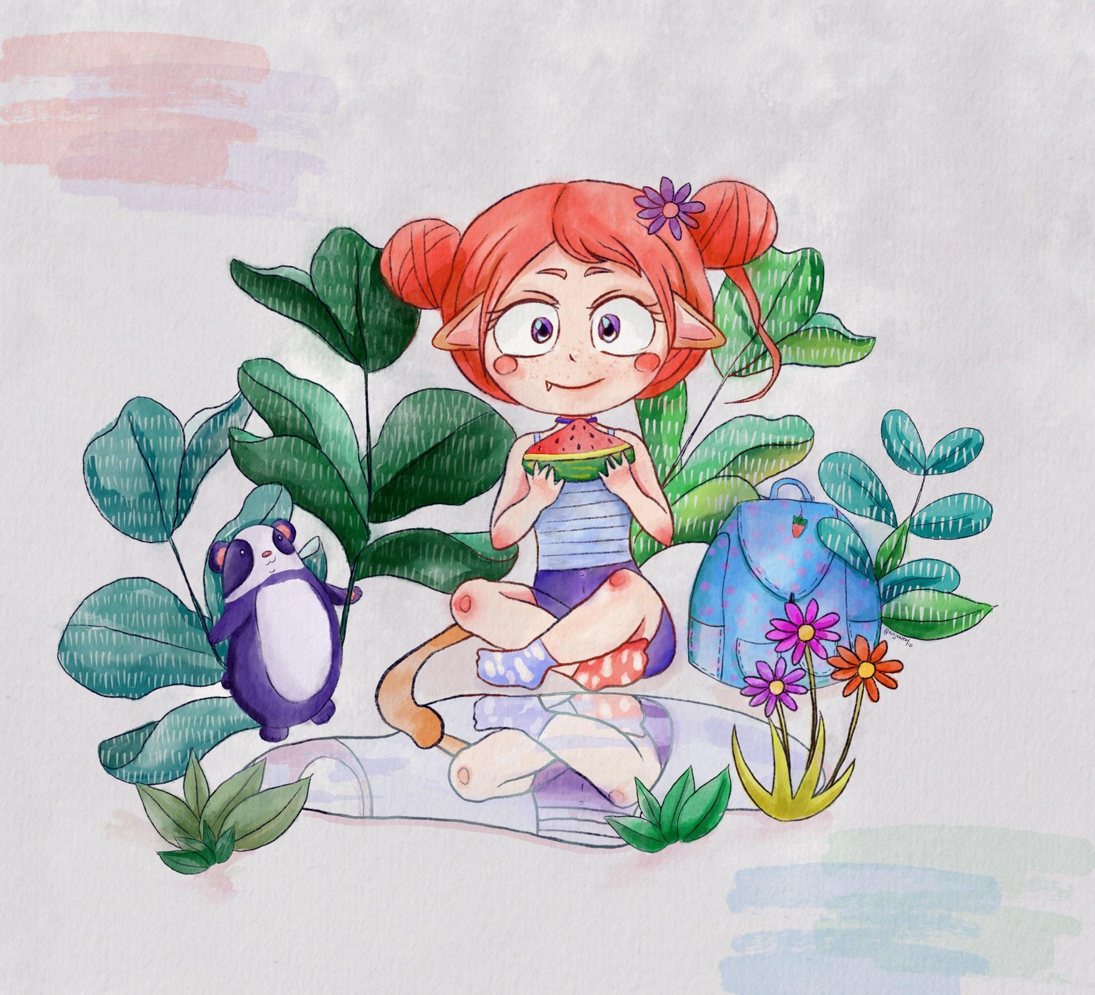 Watercolour Character - Inga Yoon Tutorial - image 1 - student project