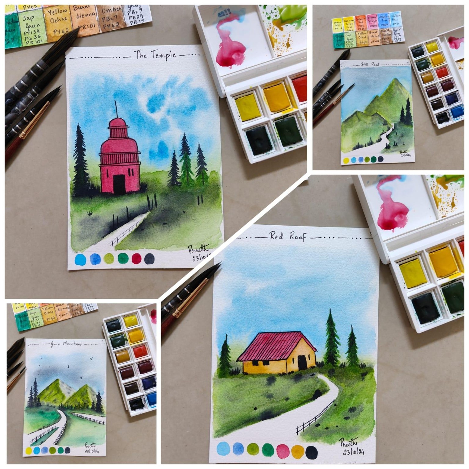 8 Days of Watercolor Landscape with Rutvik - image 2 - student project