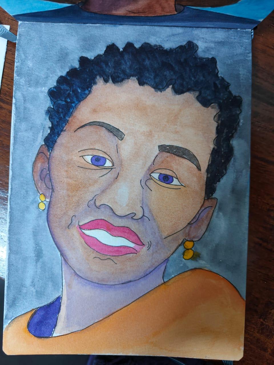 Preethi - Pen and Ink Portrait - image 1 - student project