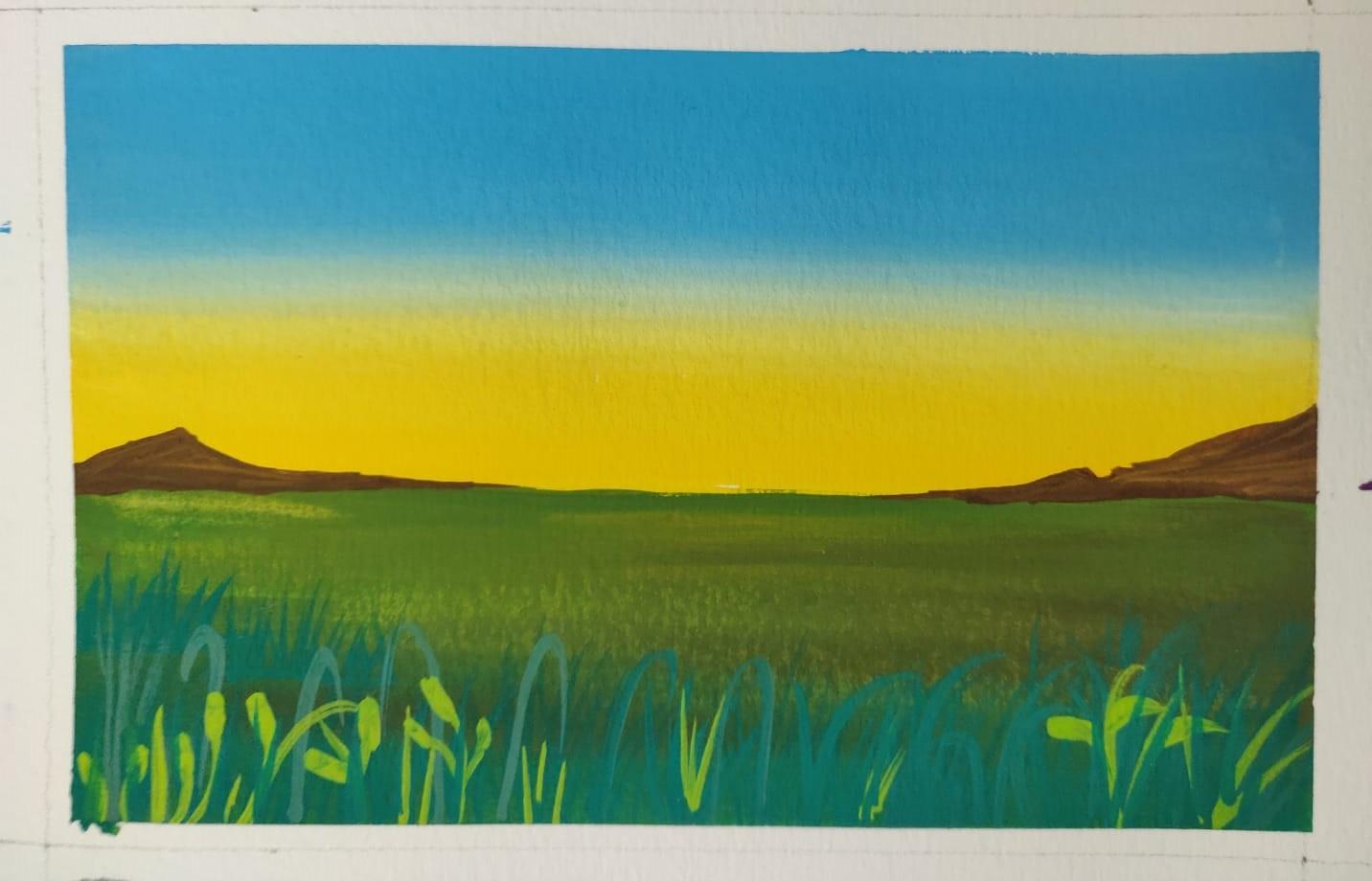 Gouache Meadows - image 2 - student project