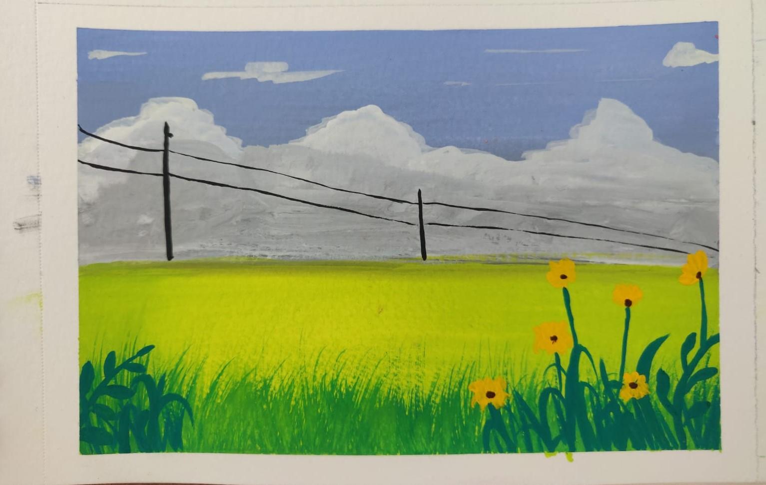 Gouache Meadows - image 6 - student project