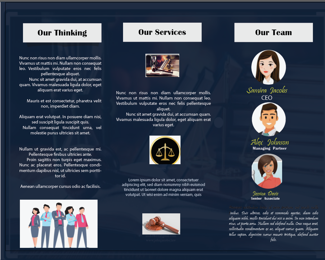 Brochure of a Law Firm - image 2 - student project