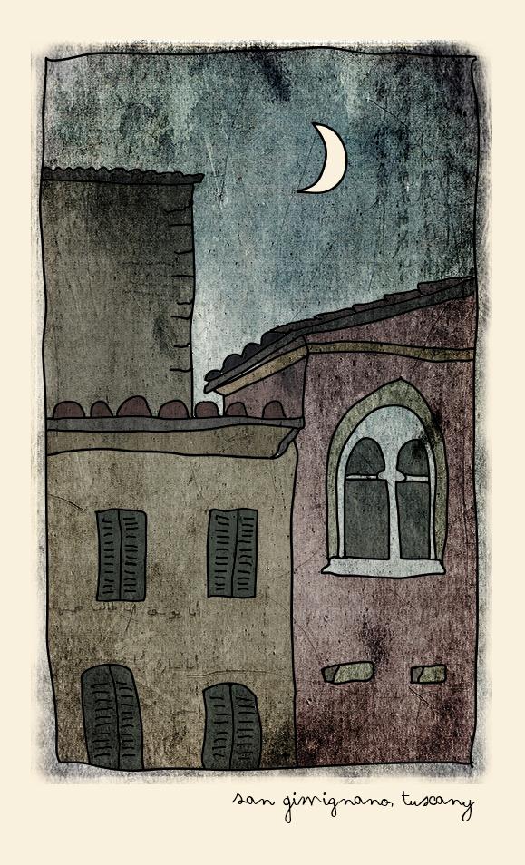 Moon over San Gimignano - image 1 - student project