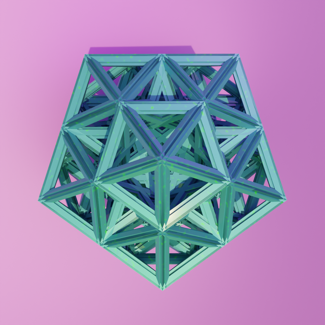 Fractales y módulos usando nodos de geometría - image 1 - student project