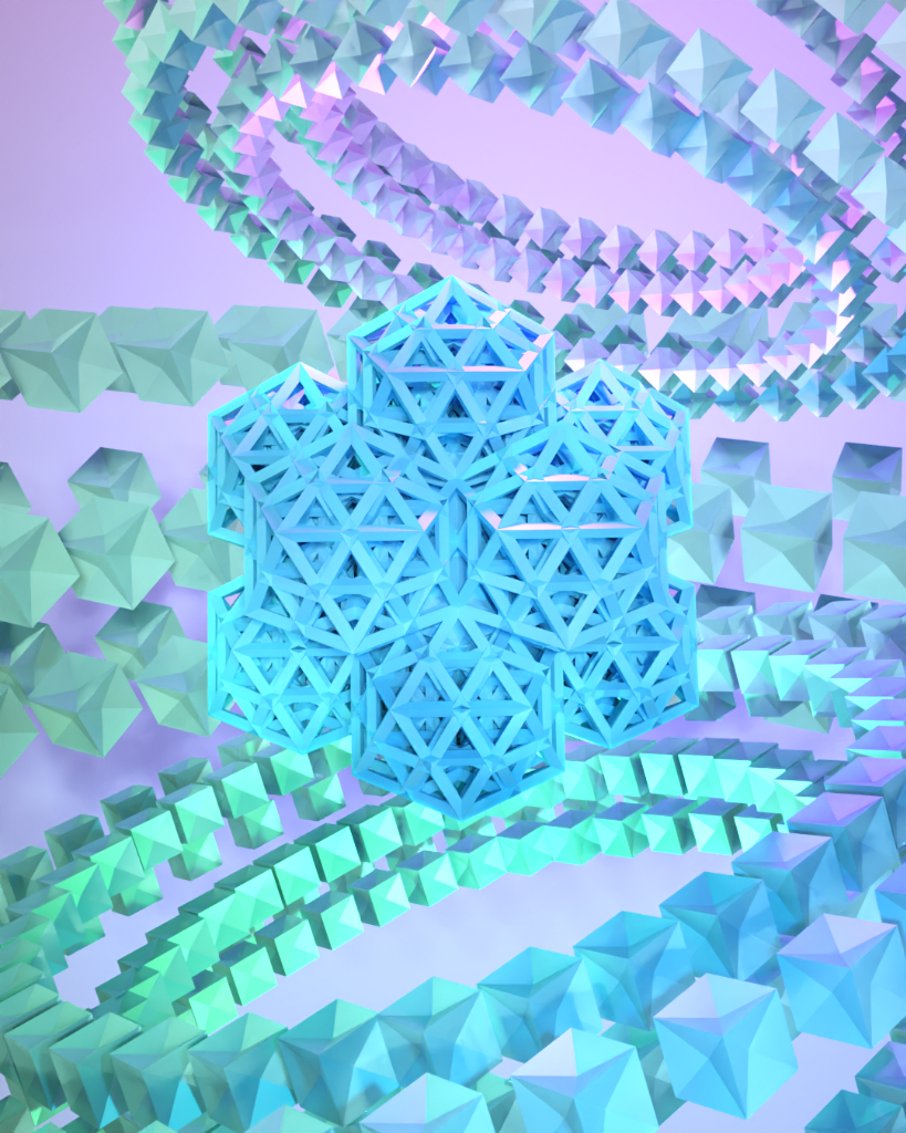 Fractales y módulos usando nodos de geometría - image 3 - student project