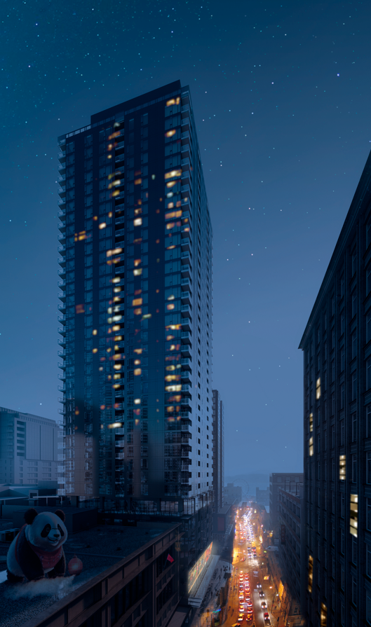 A little fascinating Chinese night city overview - image 1 - student project