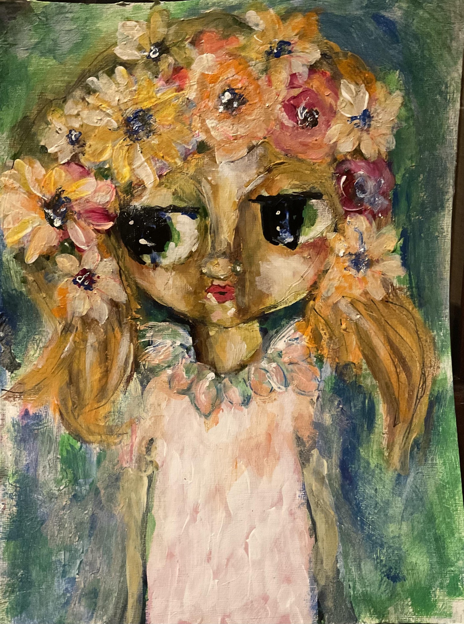 Flower Girl 1 Mixed Media - image 2 - student project