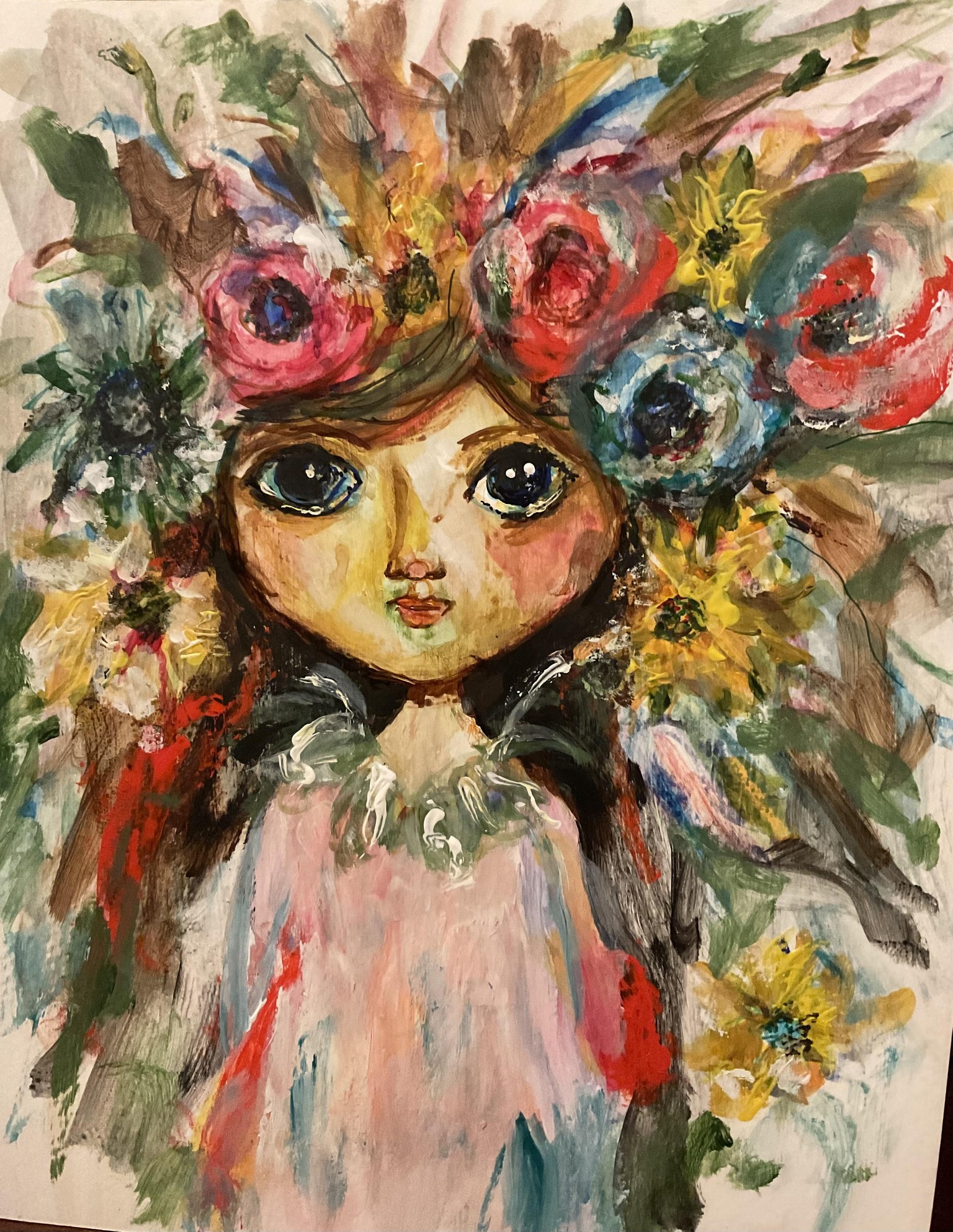 Flower Girl 1 Mixed Media - image 3 - student project