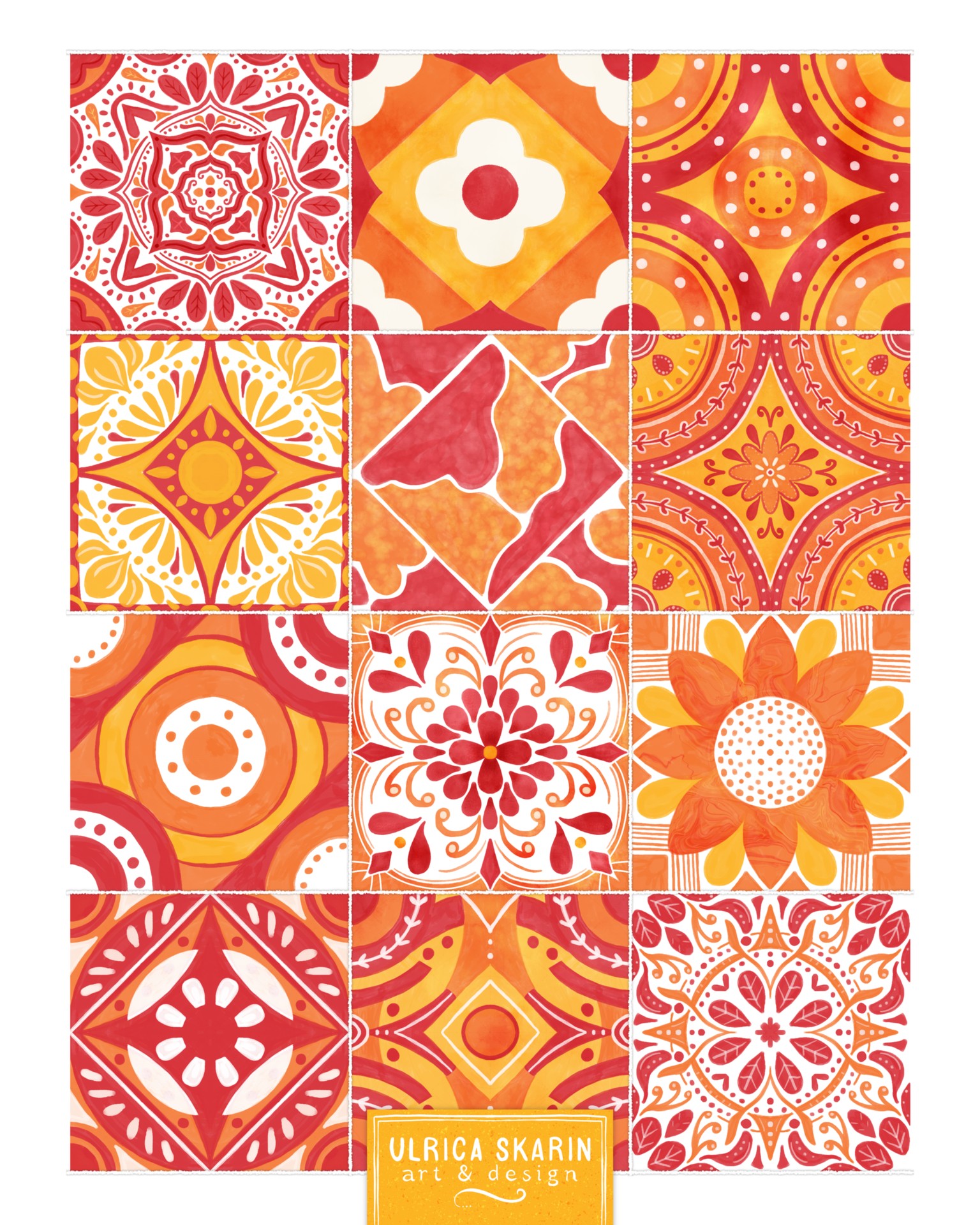 Relaxing Azulejo drawing - image 1 - student project