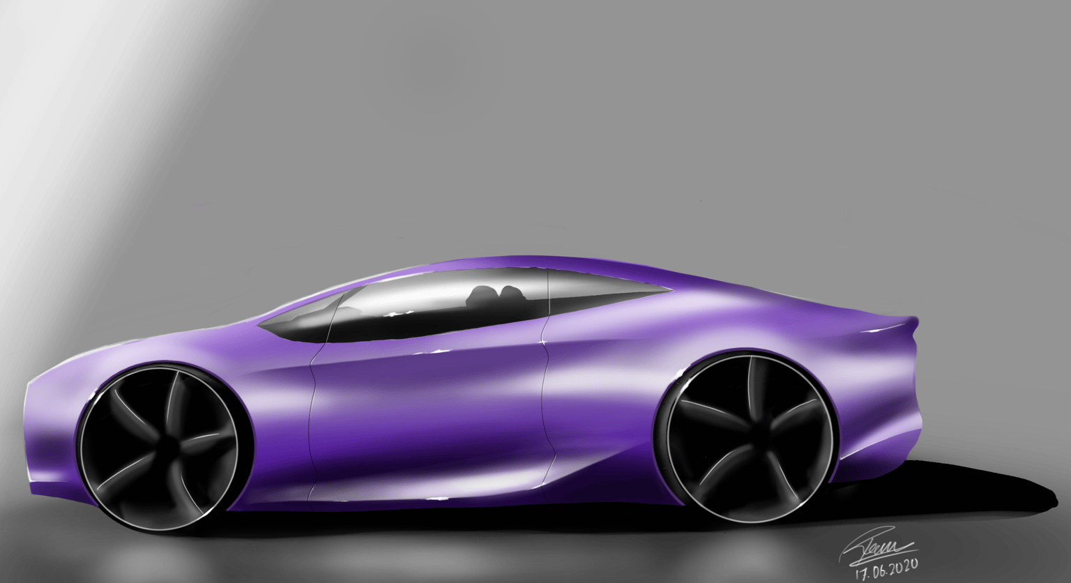 Car rendering - image 2 - student project