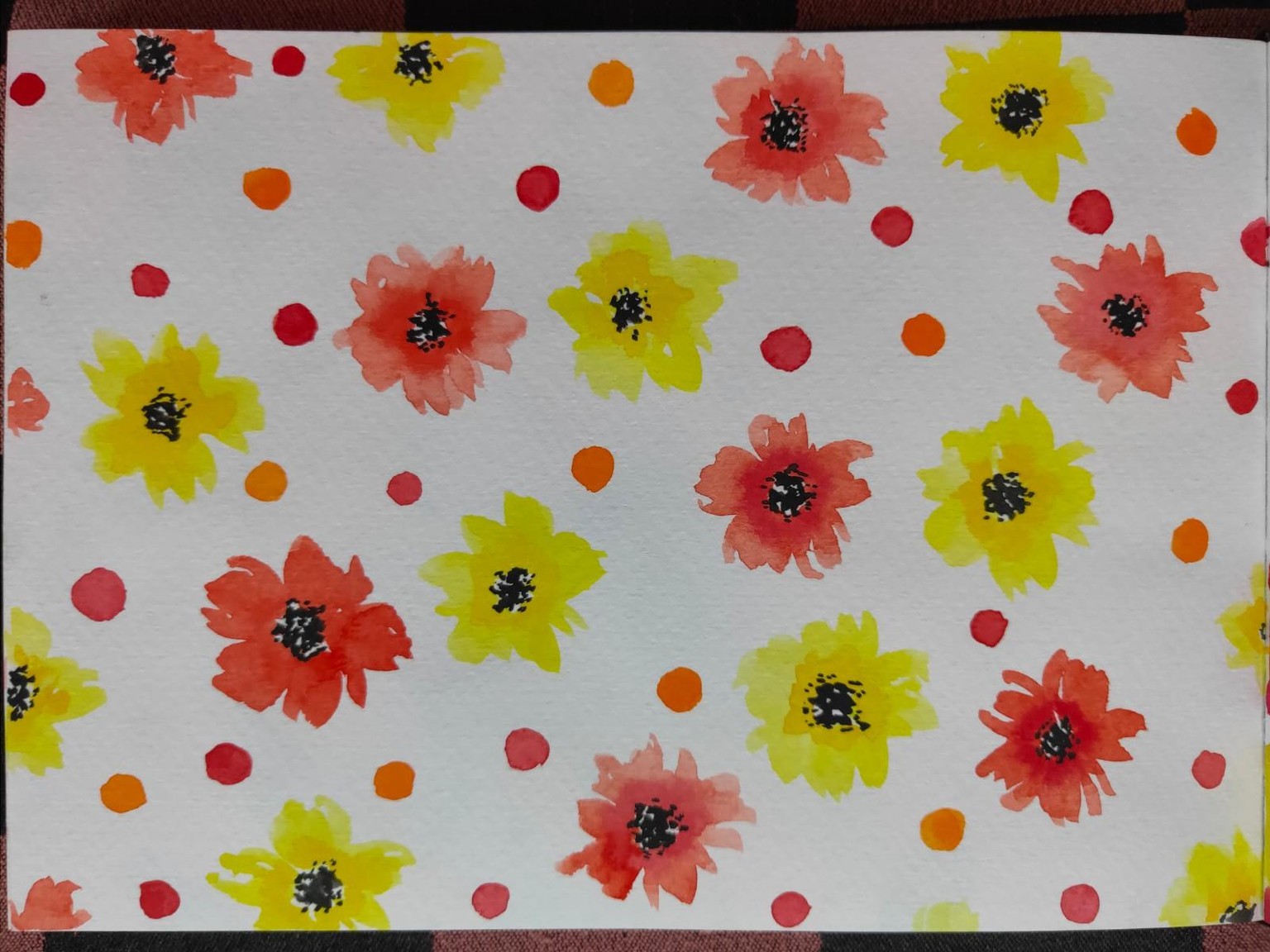 8 Watercolour Pattern Projects - image 2 - student project