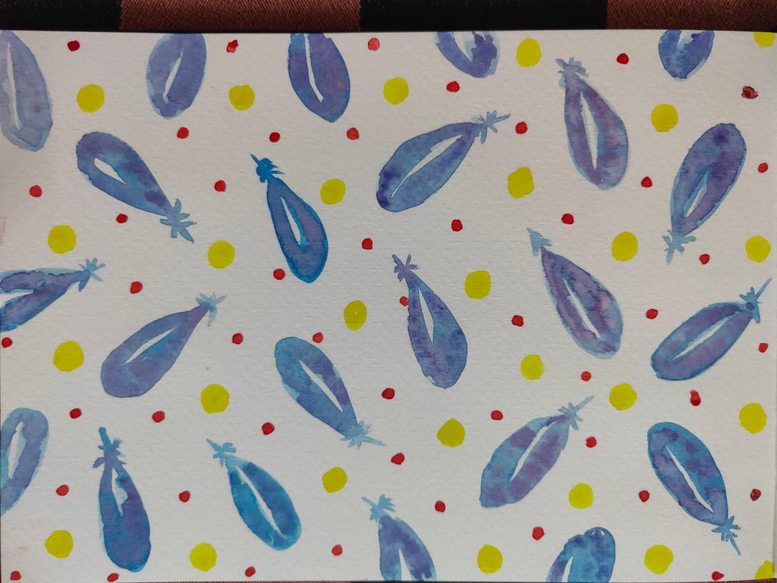 8 Watercolour Pattern Projects - image 8 - student project