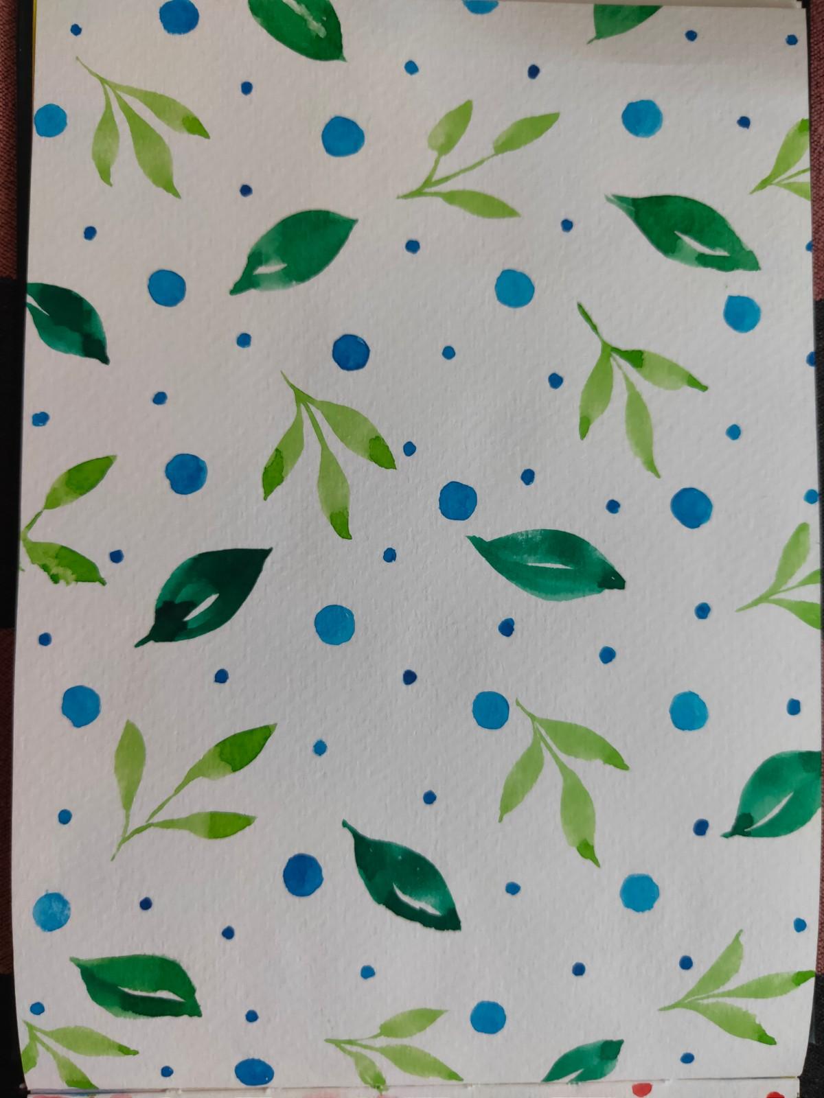 8 Watercolour Pattern Projects - image 3 - student project