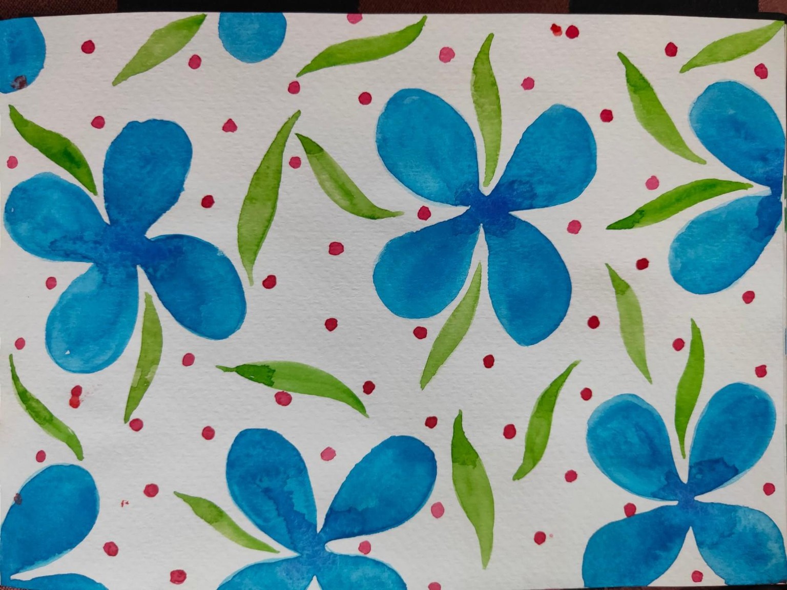 8 Watercolour Pattern Projects - image 7 - student project