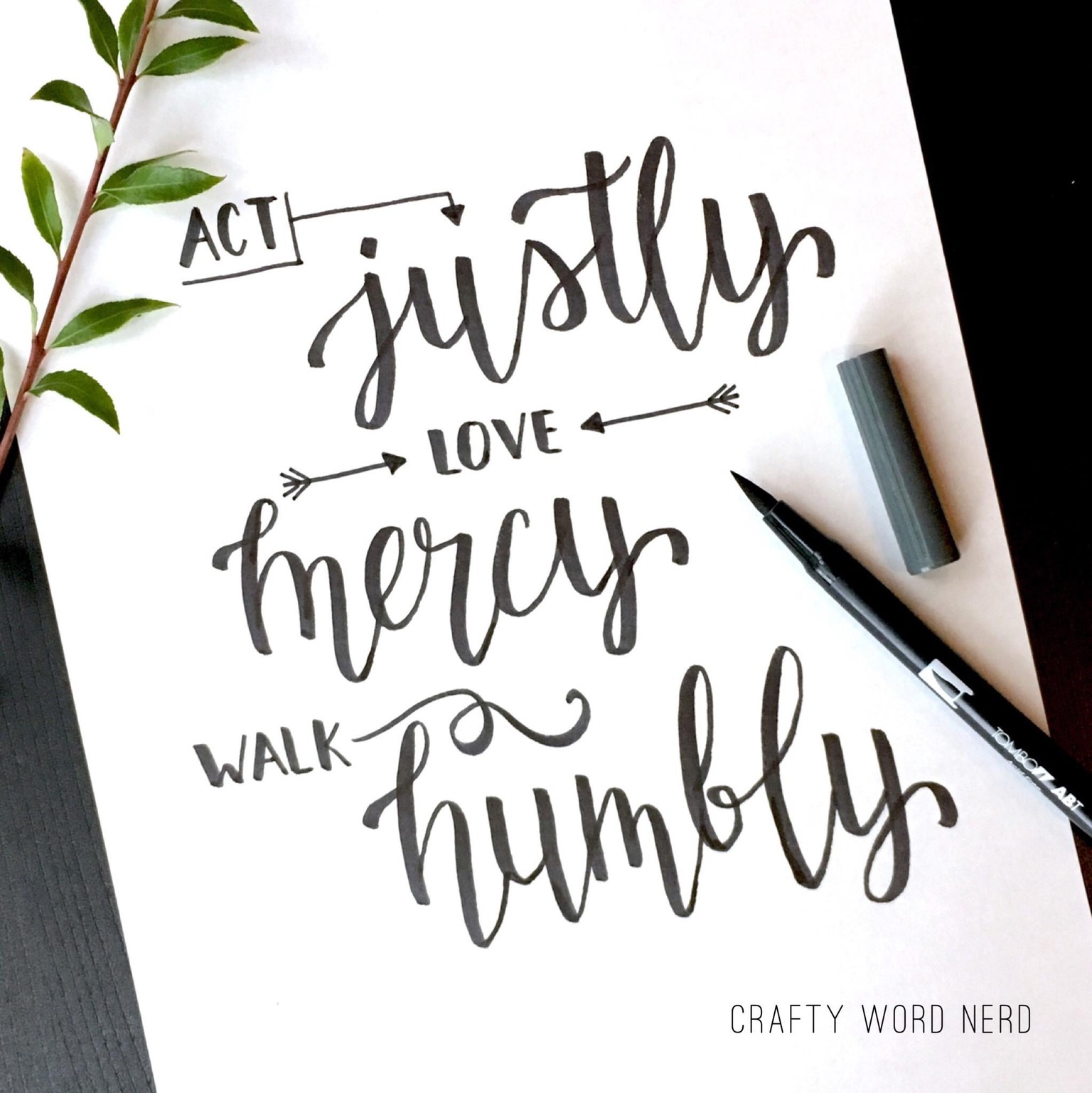 First Brush Lettering Project - image 1 - student project