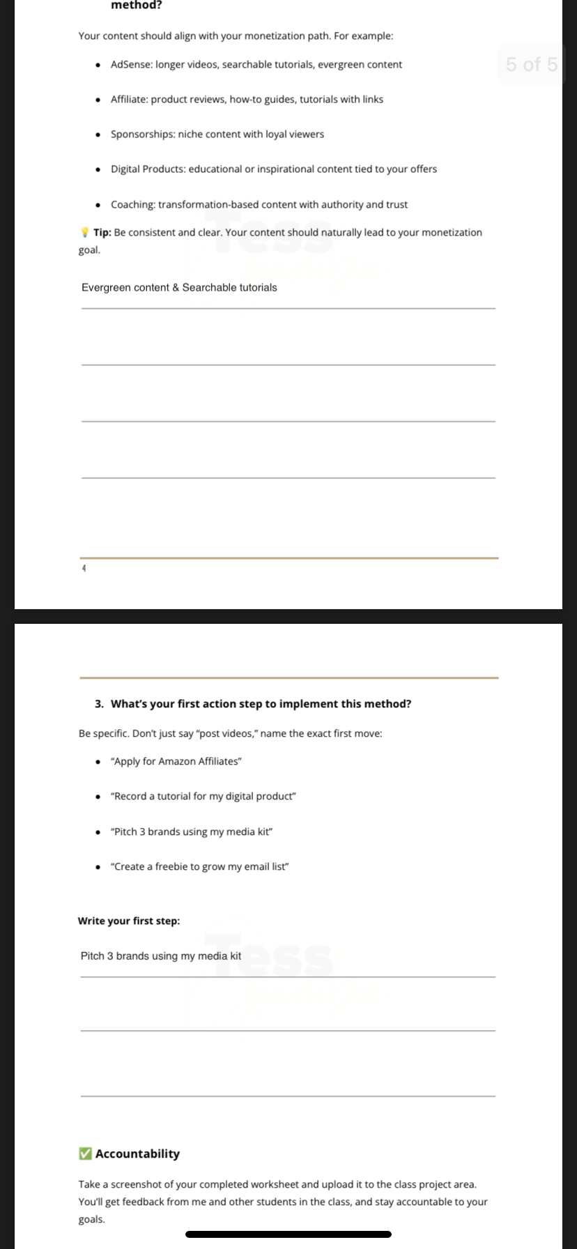 My Accountability Plan - image 1 - student project