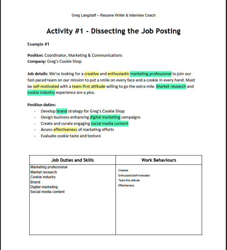 Trying to build a strong CV | Activities proposed - image 2 - student project