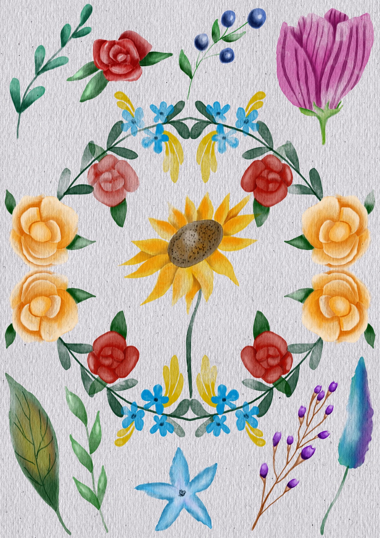Water colour digital painting - image 1 - student project