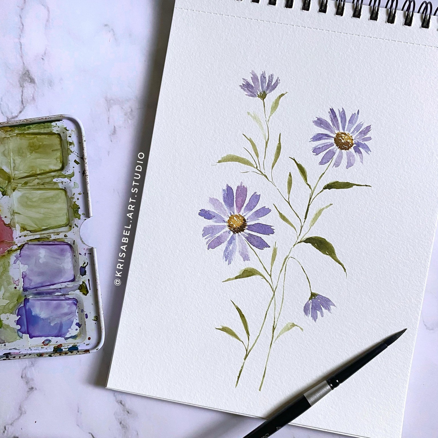 Watercolor Floral Challenge - image 1 - student project
