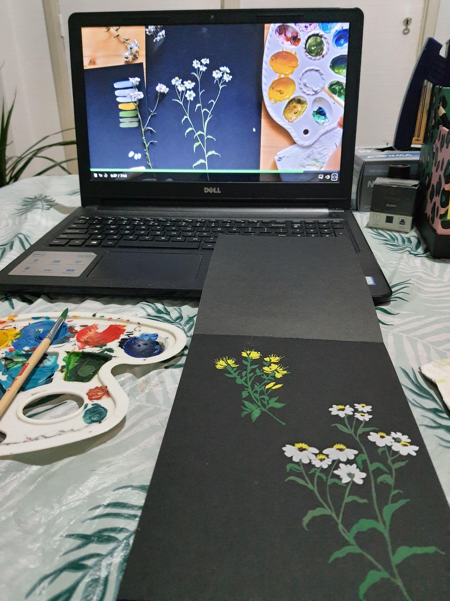 Gouache wildflowers - image 1 - student project