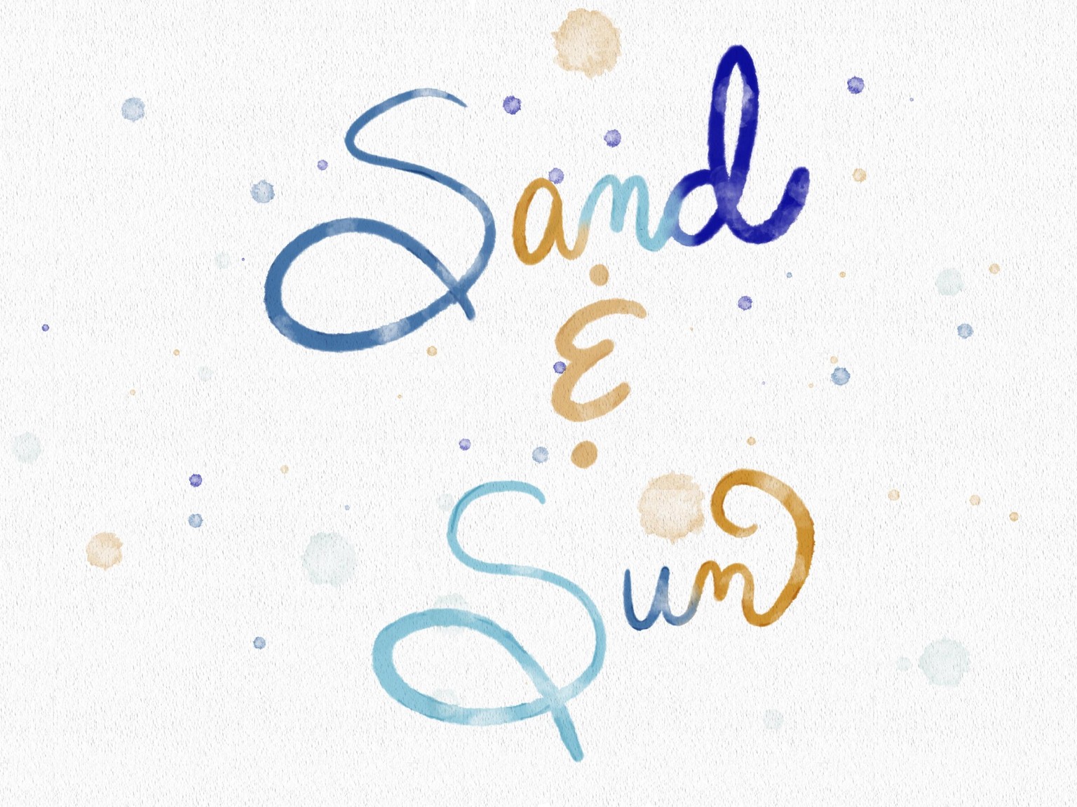 Watercolor lettering - image 2 - student project