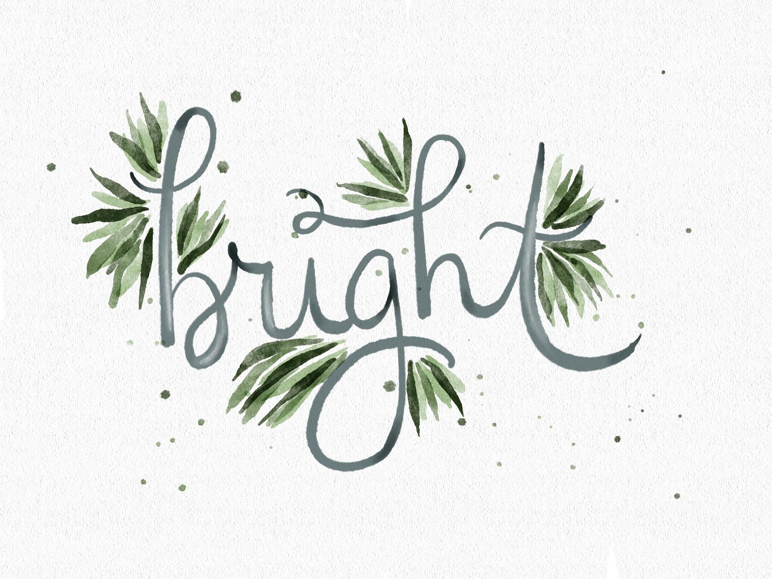 Watercolor lettering - image 3 - student project
