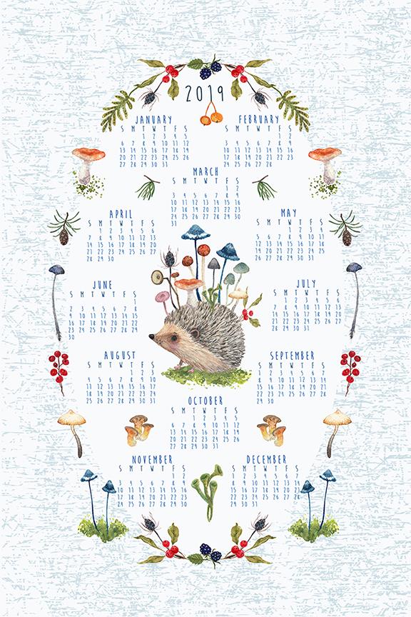 The Botanist - 2019 tea towel design - image 1 - student project