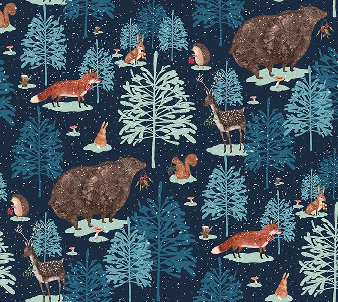 Winter forest - image 1 - student project