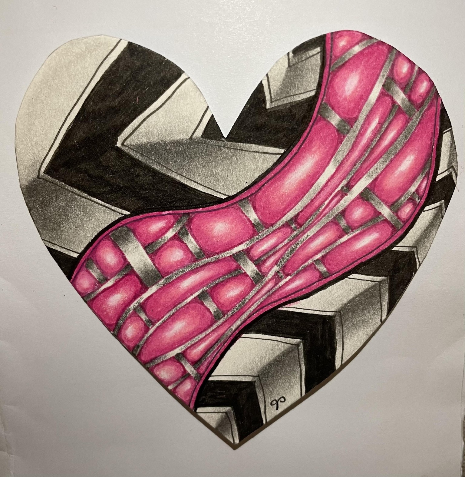 Zentangle with color pencil & graphite - image 2 - student project