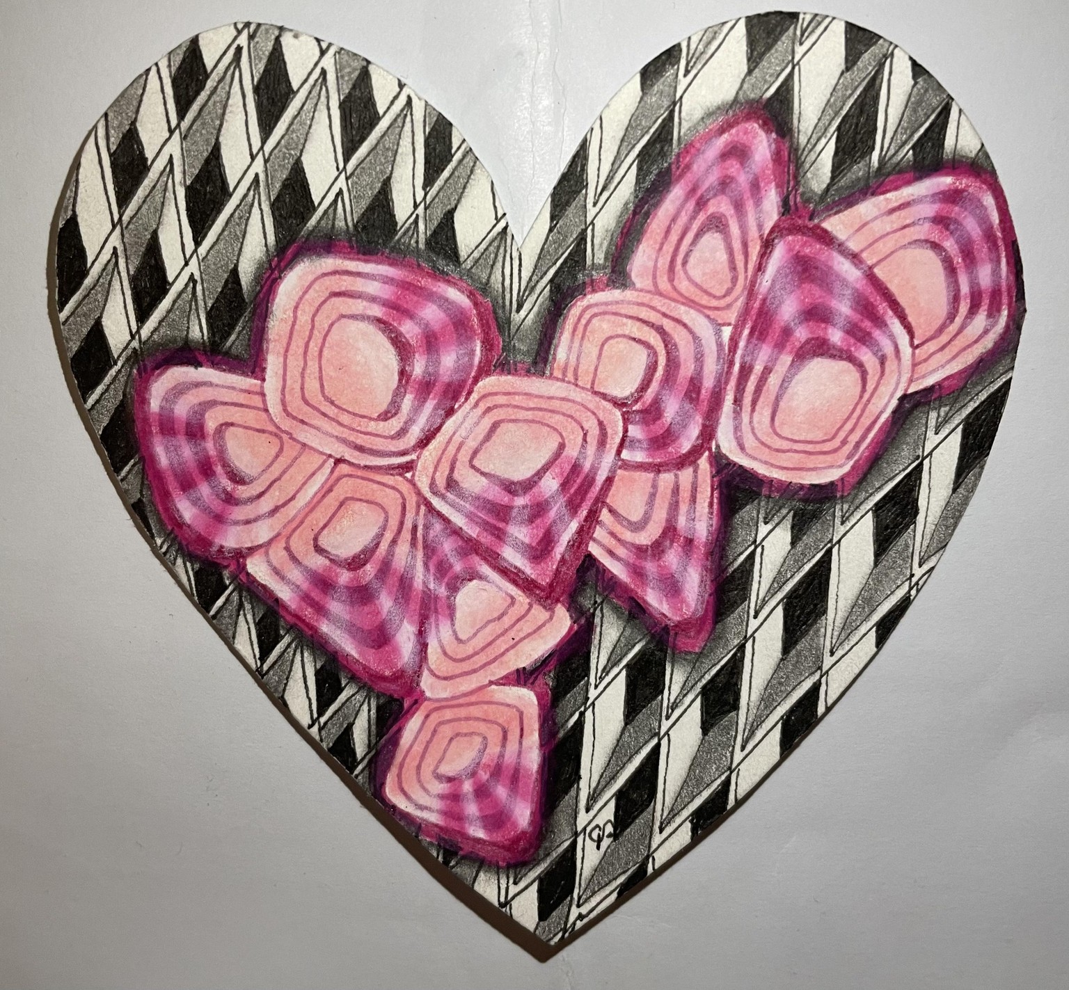 Zentangle with color pencil & graphite - image 1 - student project