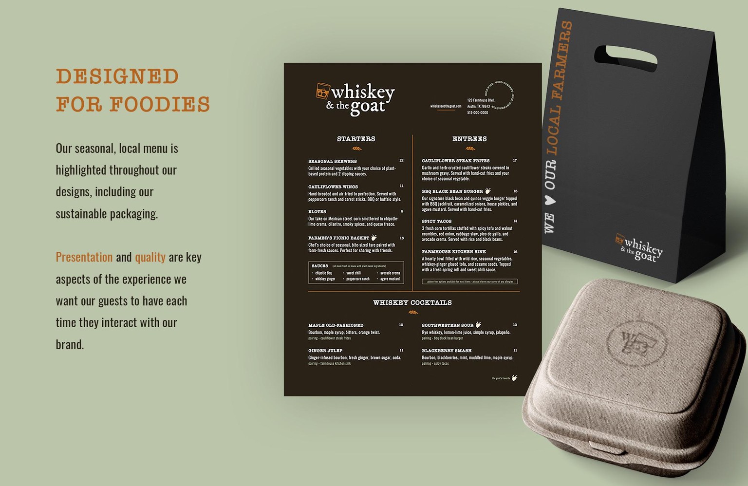 Whiskey & The Goat Branding - image 2 - student project