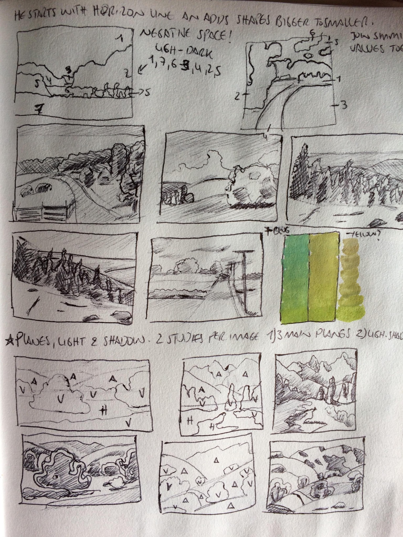 Landscape studies - image 1 - student project