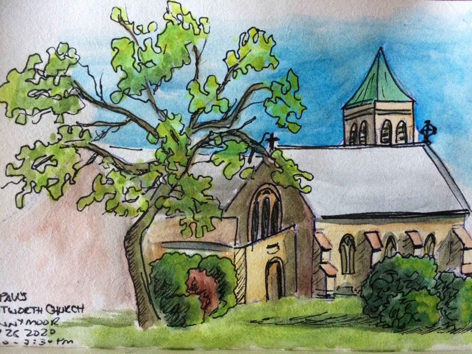 Urban sketching progress - image 4 - student project