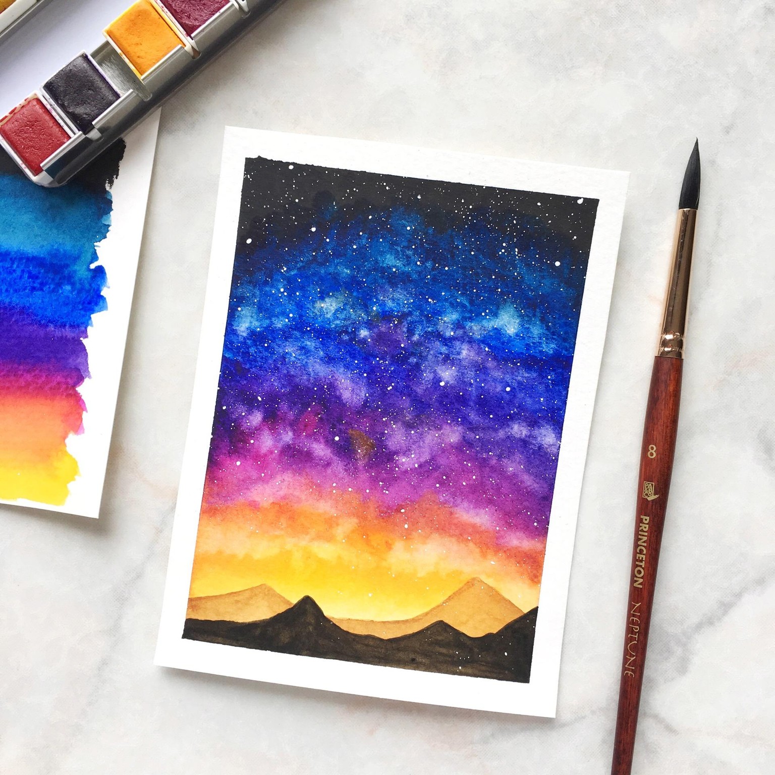 Watercolour Galaxies - image 1 - student project