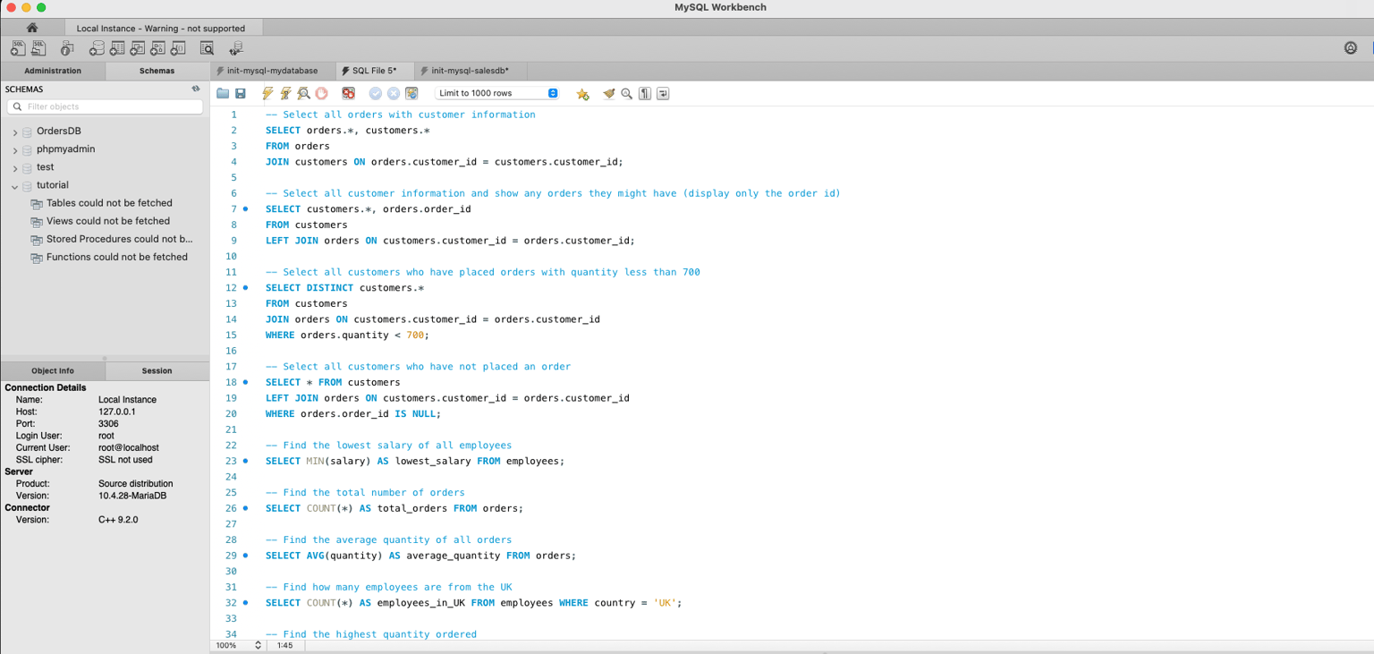Project for The SQL Ultimate