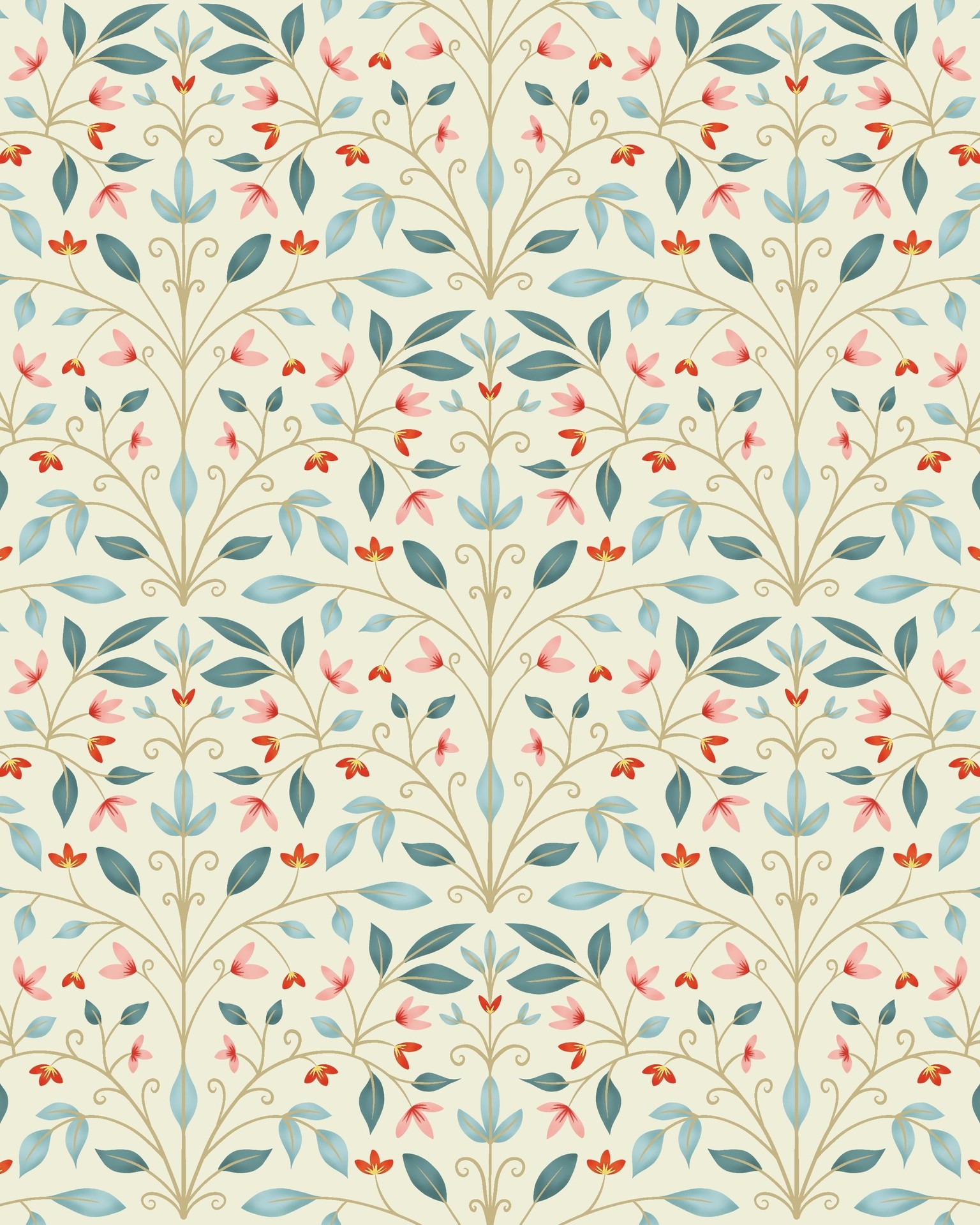 Blossoming symmetrical repeat - image 1 - student project
