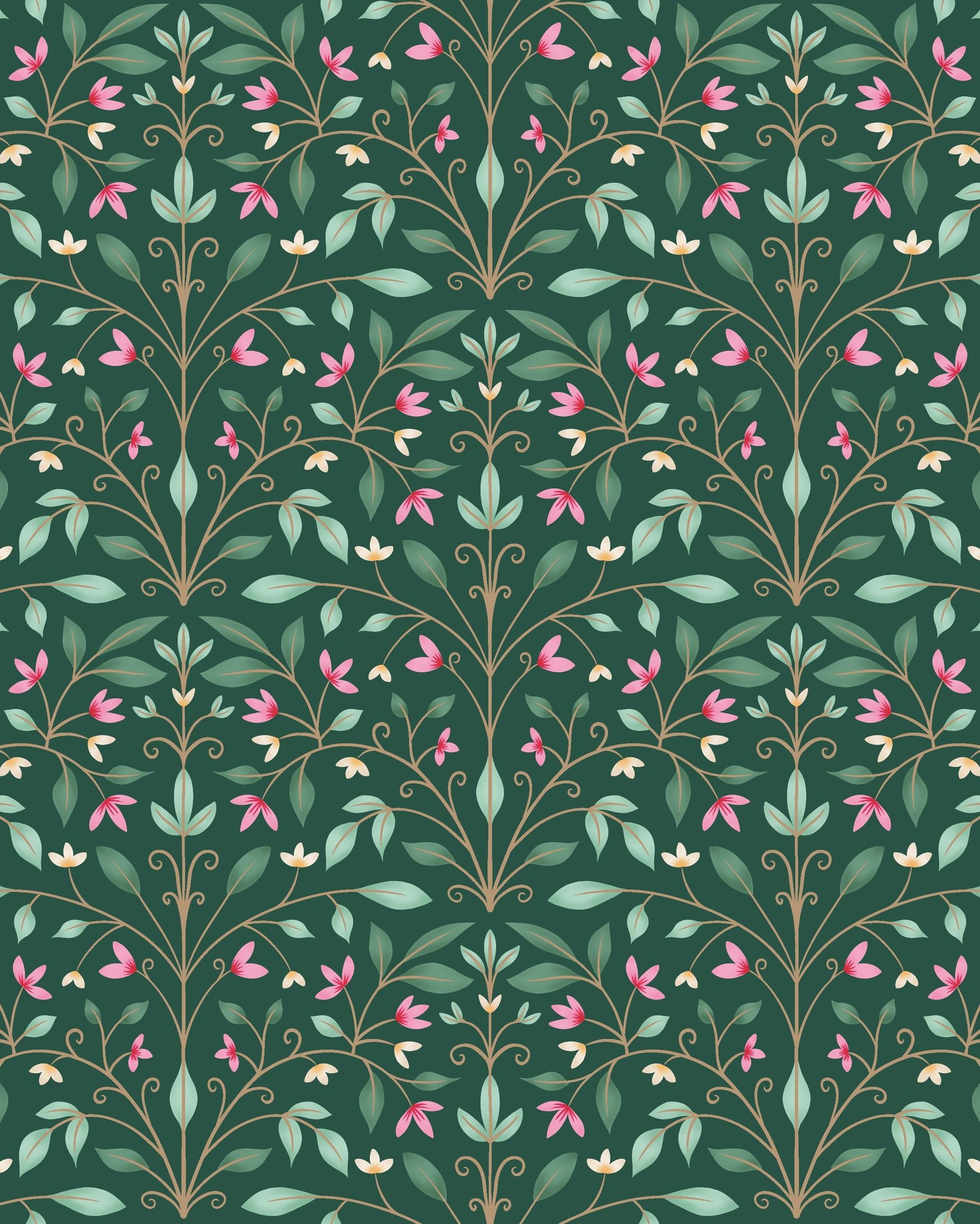 Blossoming symmetrical repeat - image 2 - student project