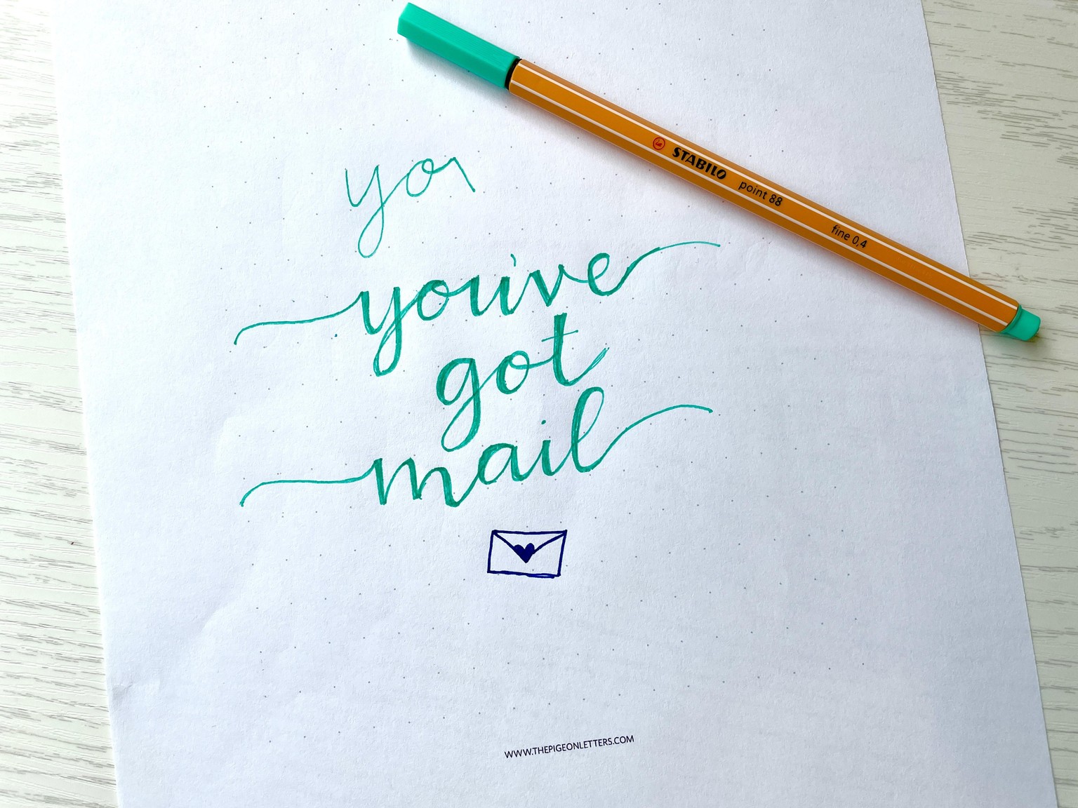 Faux Calligraphy Practice - image 1 - student project