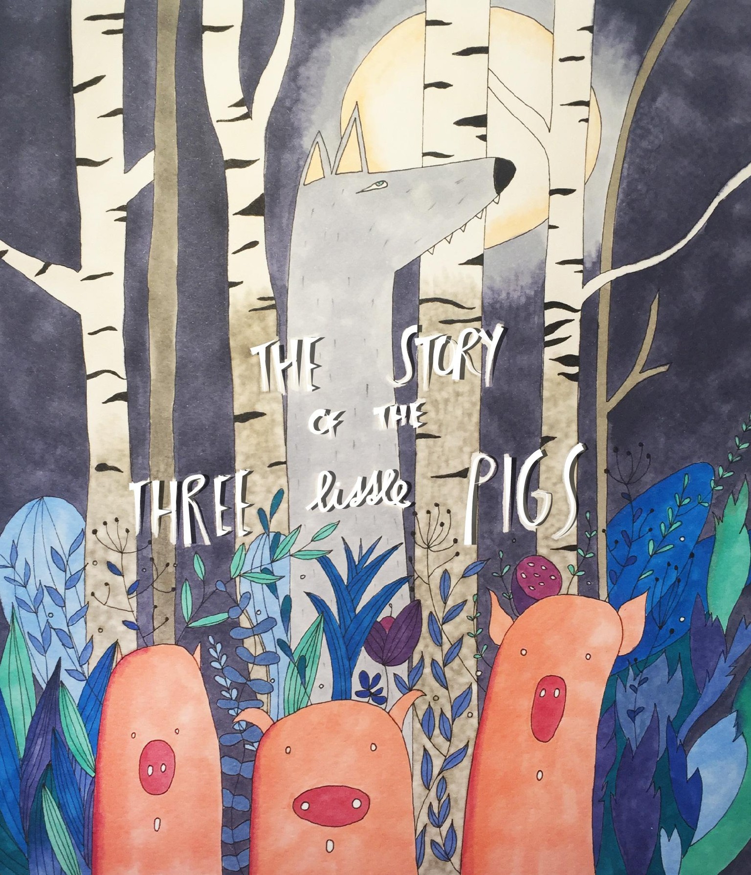 Book Cover: The story of the three little pigs - image 3 - student project