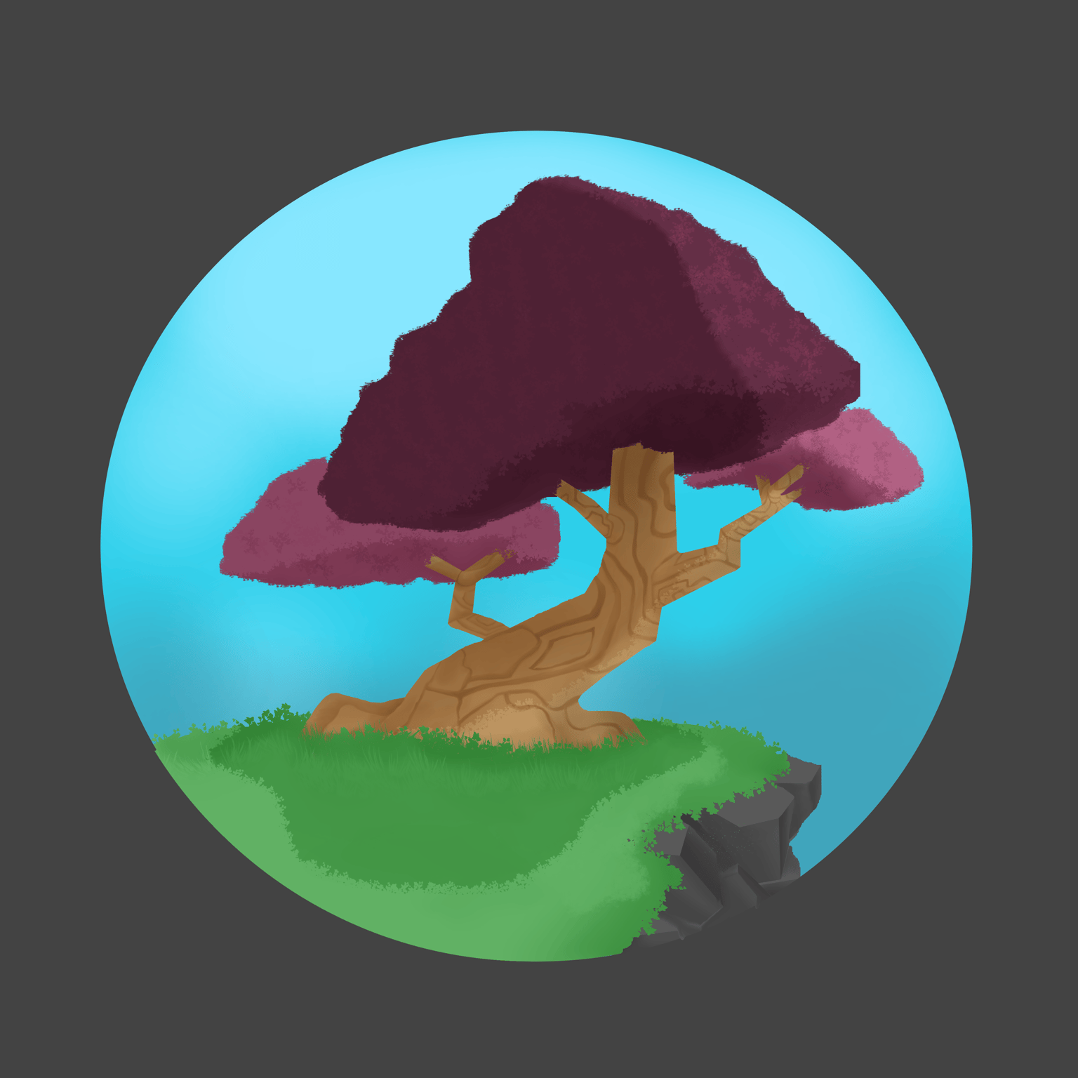 Tree on a cliff - image 1 - student project