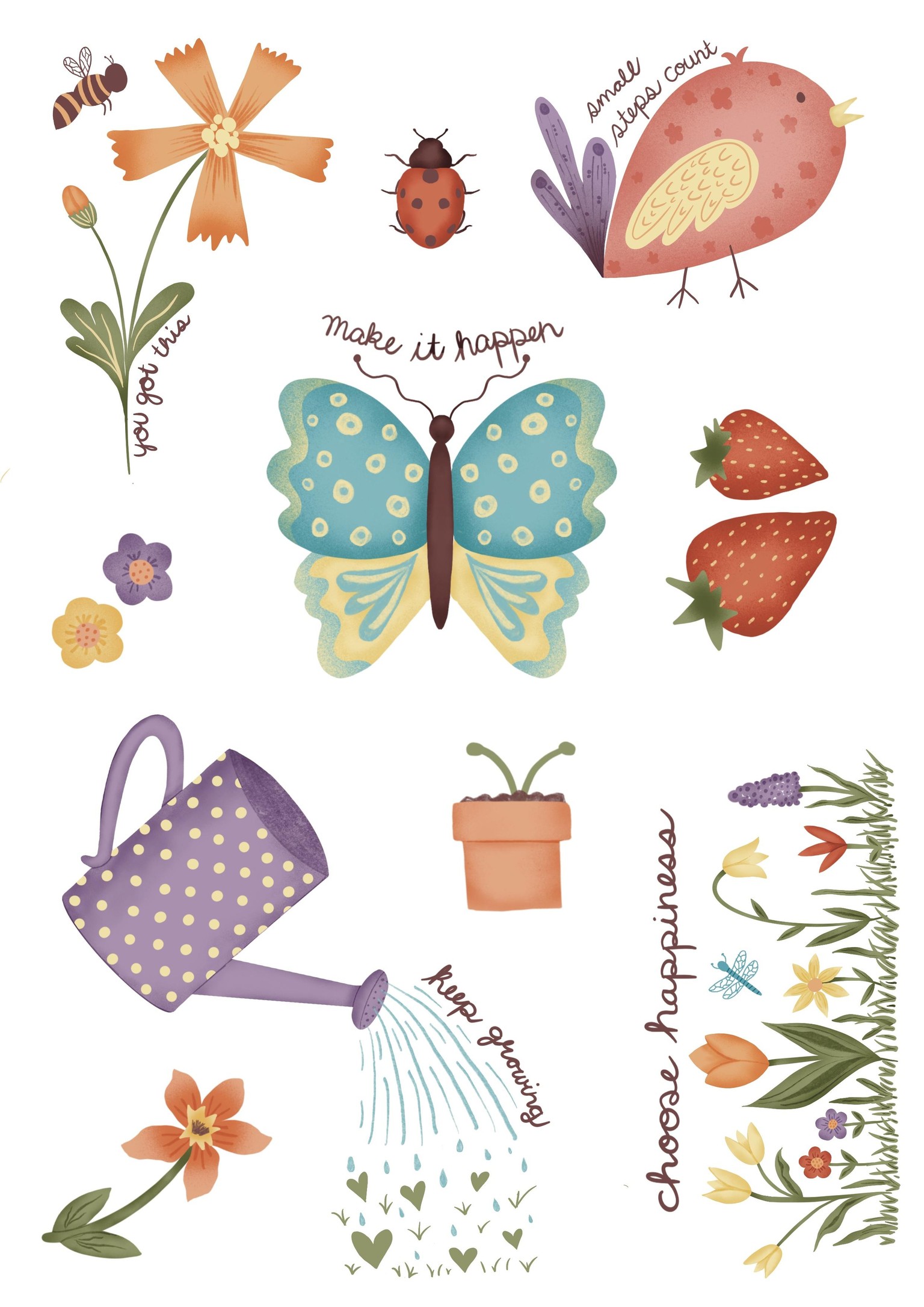 Springtime Stickers - image 1 - student project