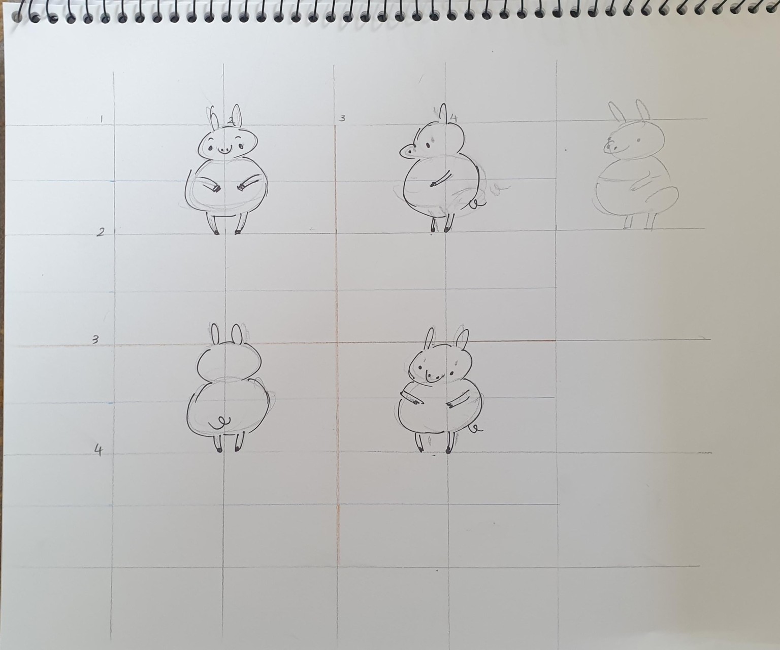 The Three Little Pigs - Minimal Character Design - image 1 - student project