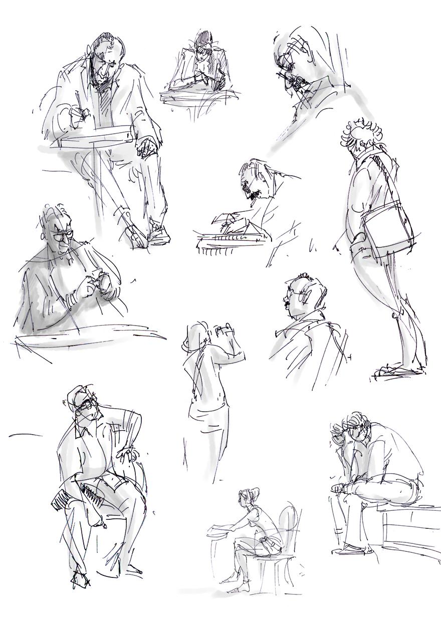 Drawing people in motion - image 1 - student project