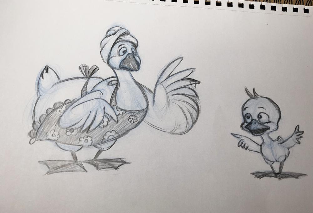 Drawing birds - image 2 - student project