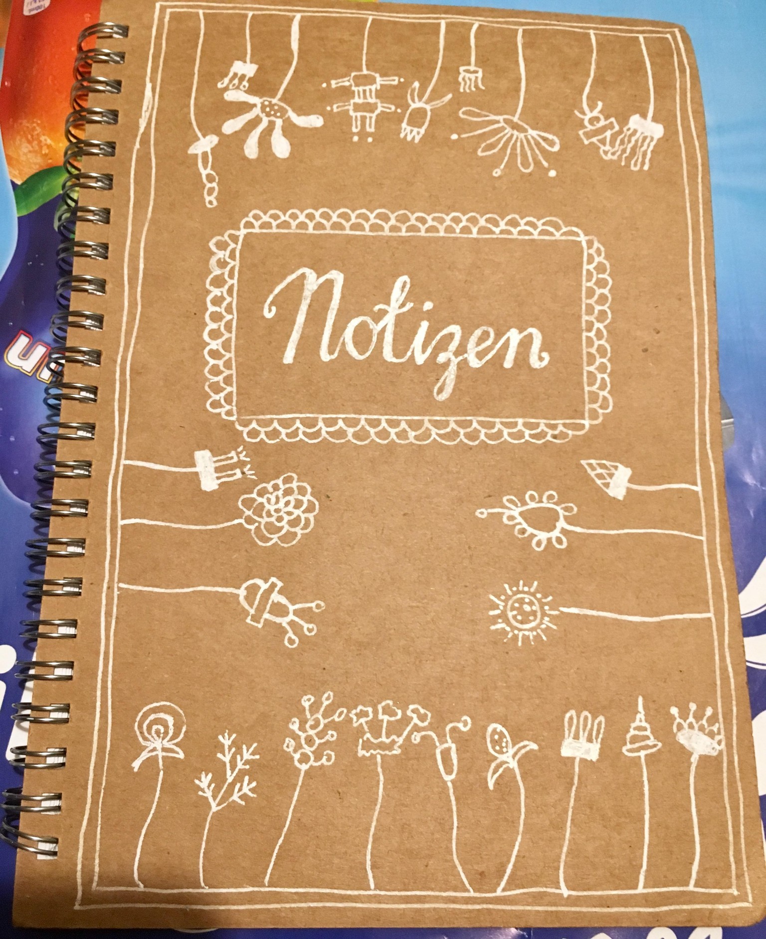 I used some of the florals for my notebook - image 1 - student project
